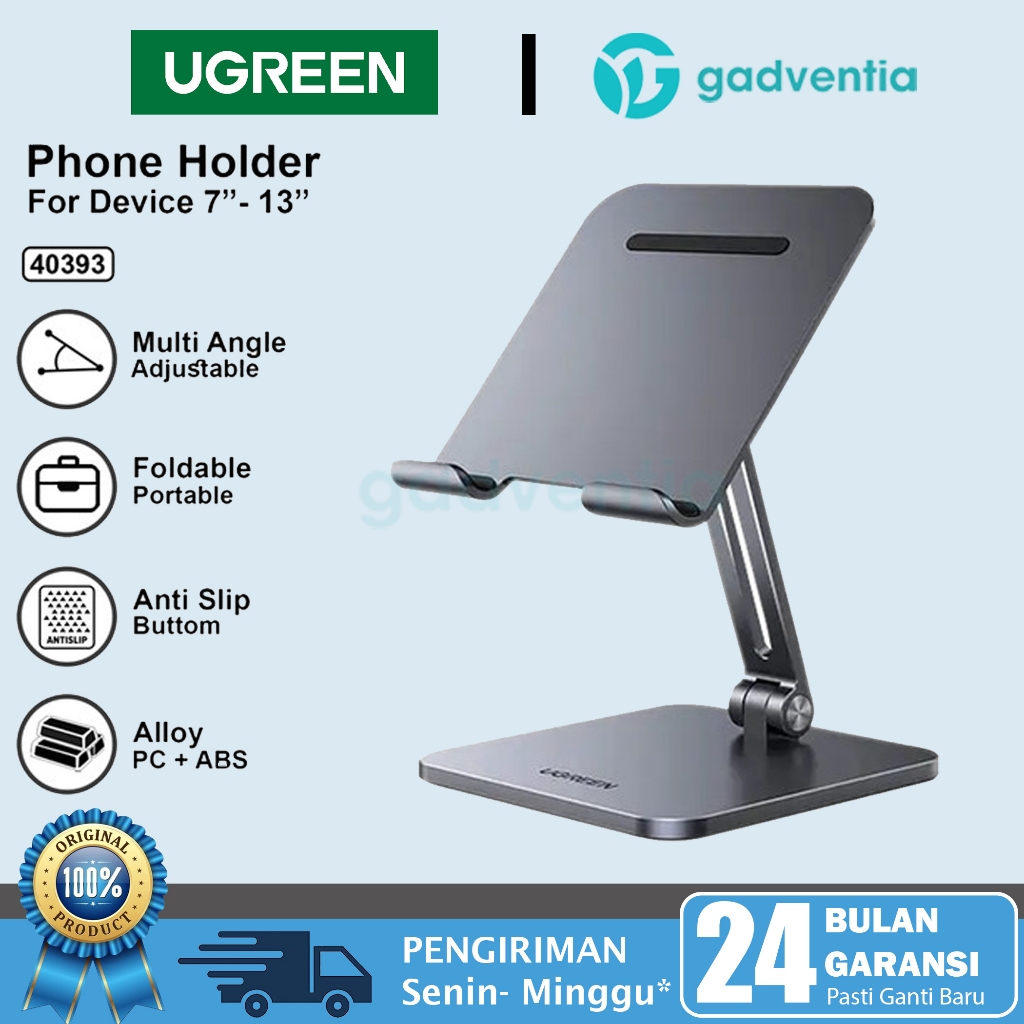 UGREEN Desktop Stand Holder Metal Tempat Dudukan For Tablet iPhone iPad Air  Pro Samsung