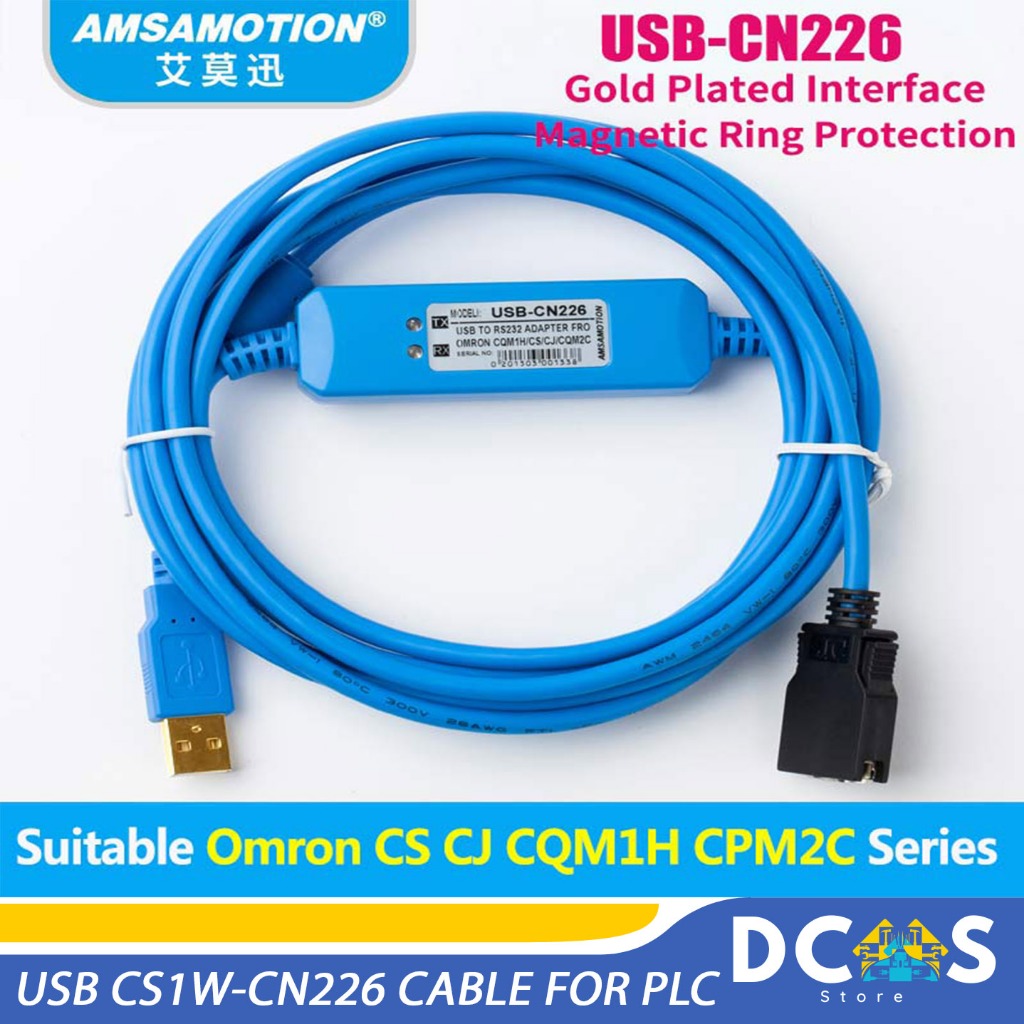 jual-usb-cs1w-cn226-cable-for-plc-omron-cs-cj-cqm1h-cpm2c-series-kabel