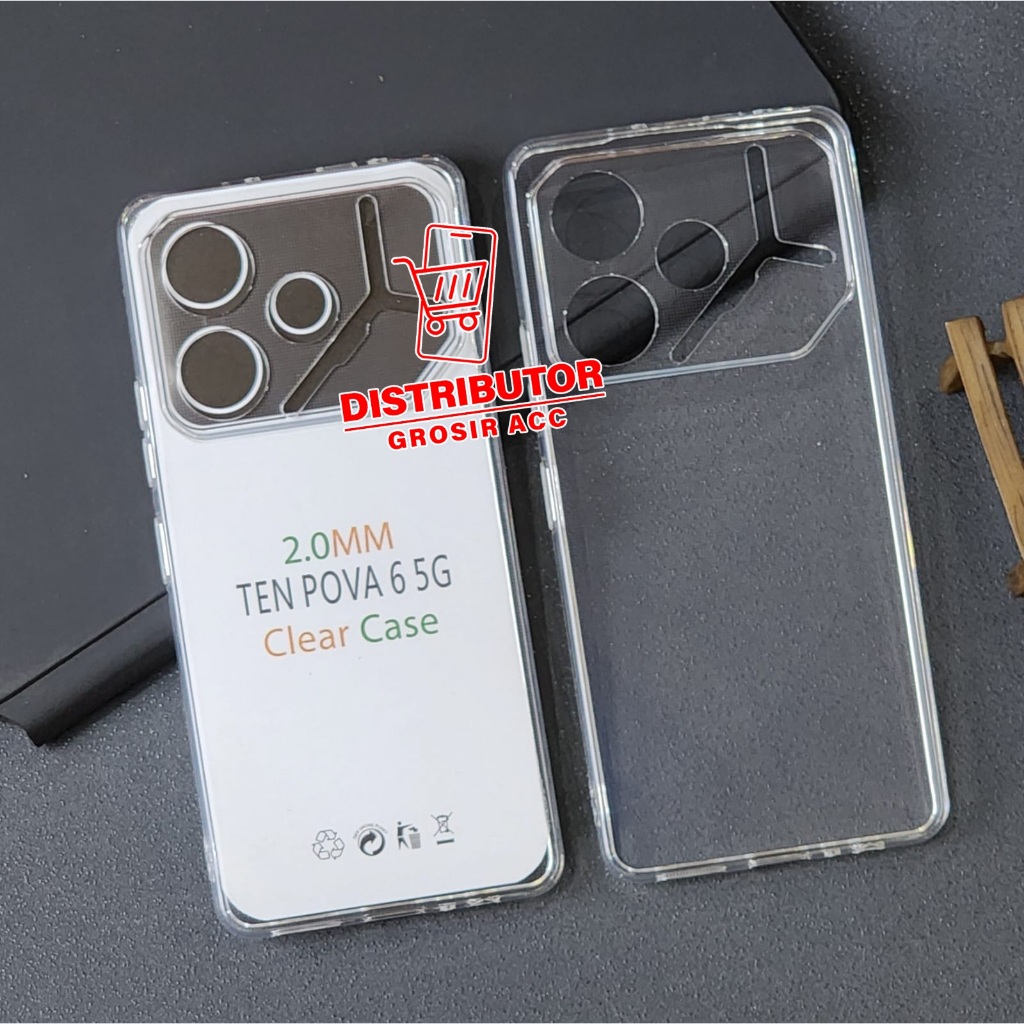 Jual TECNO POVA 6 CLEAR CASE 2.0MM PREMIUN CASE BENING TECNO POVA 6 ...