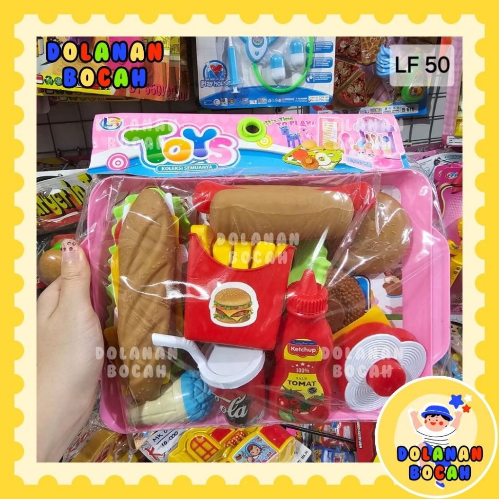 Jual Mainan Anak Sweet Shop Fast Food mainan masak masakan anak edukasi ...
