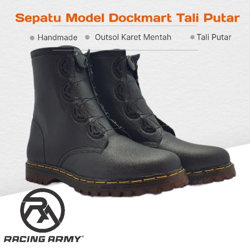 Jual Sepatu Dockmar Tali Putar Merk Racing Army | Shopee Indonesia