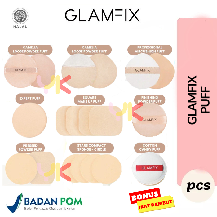 Jual Glam Fix Puff Camelia | Fix Summer Pocket Professional Powder ...