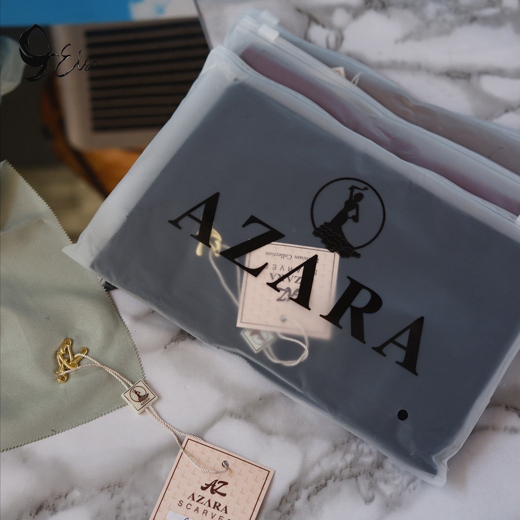 SEGIEMPAT POLOS AZARA POUCH VOAL METAL LOGO  AZ   LAZER CUT