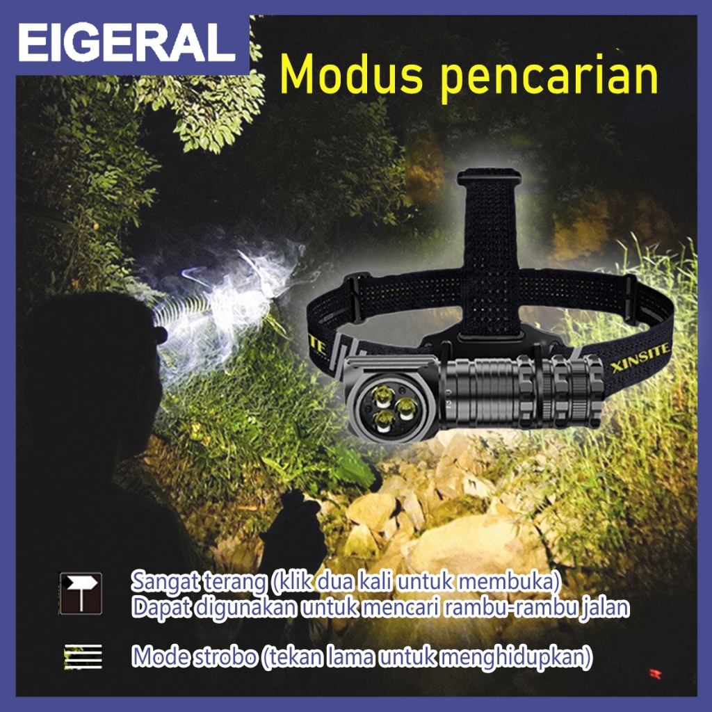 Jual T300 SENTER LED SUPER HEADLAMP Senter Kepala Dengan Kabel Data ...