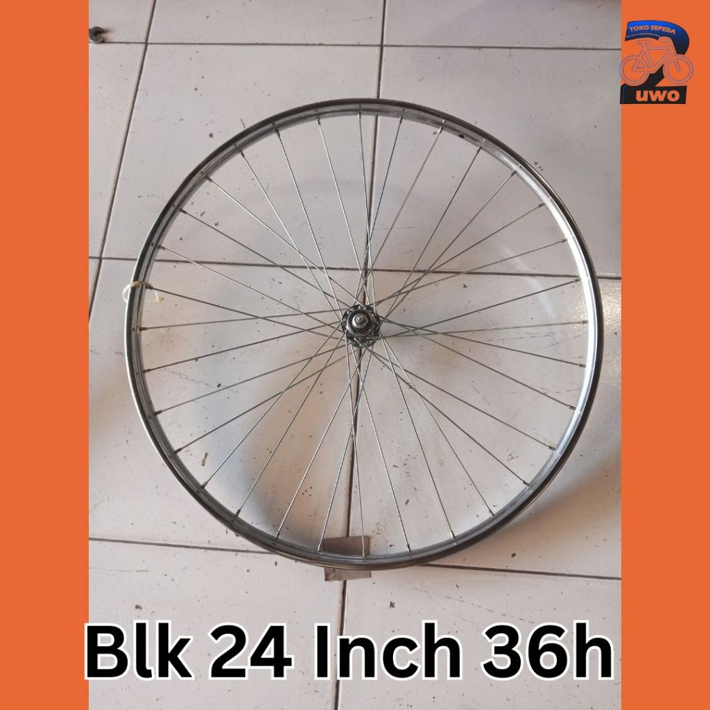 Jual Velg/Rims Steel/Besi MURAH JADI siap PAKAI untuk Sepeda Ukuran 24 ...