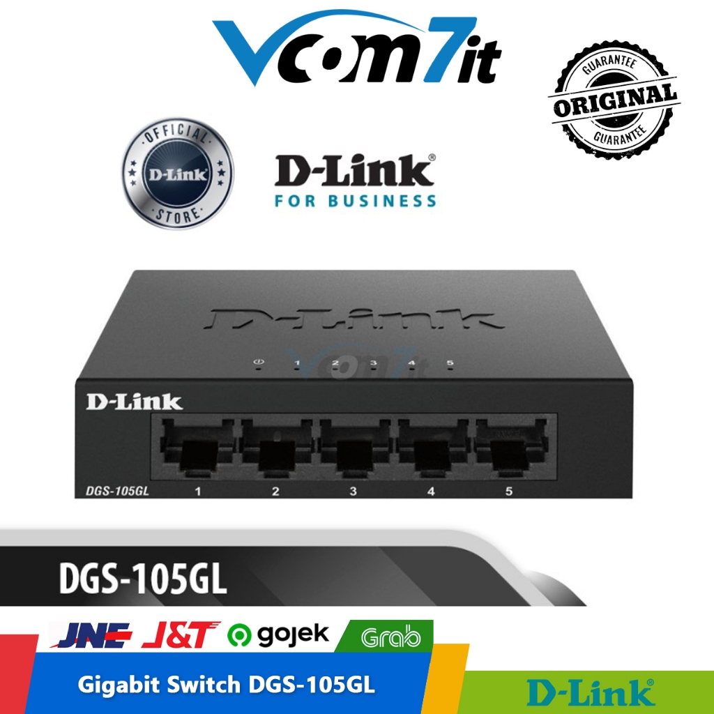 Jual D-Link DGS-105GL 5-port Gigabit Unmanaged Switch Hub LAN | Shopee ...