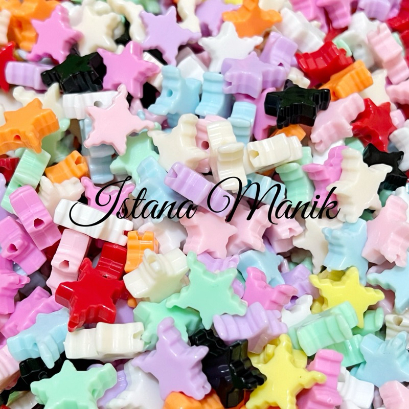 Jual Manik Mote Bintang Color Mix 10pcs | Shopee Indonesia