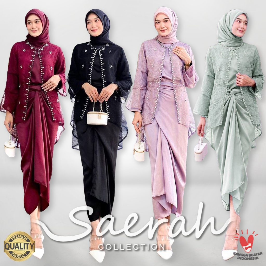 Jual One Set Clarisa Setelan Baju Gamis Premium Outfit Brokat Kondangan ...