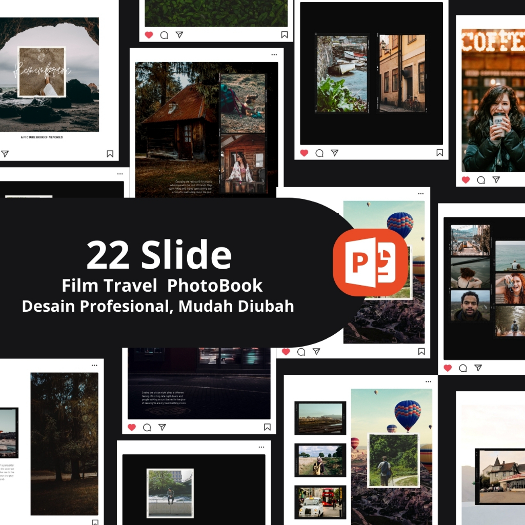 Jual 22 Slide Template PowerPoint Film Travel PhotoBook Shopee Jual 22 Slide Template PowerPoint Film Travel PhotoBook Shopee