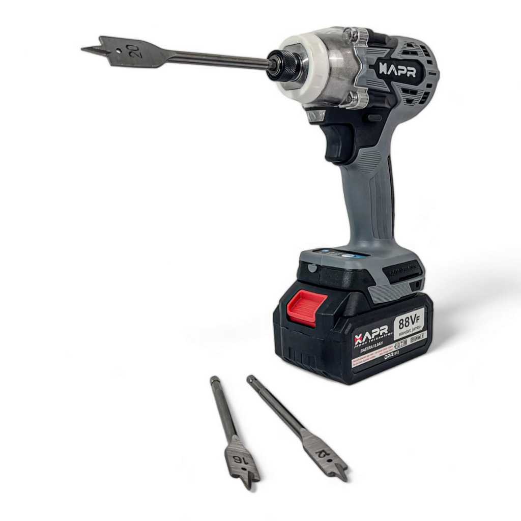 Jual APR raja bor impact driver cordless sekrup AP29PRO 550nm 2baterai ...