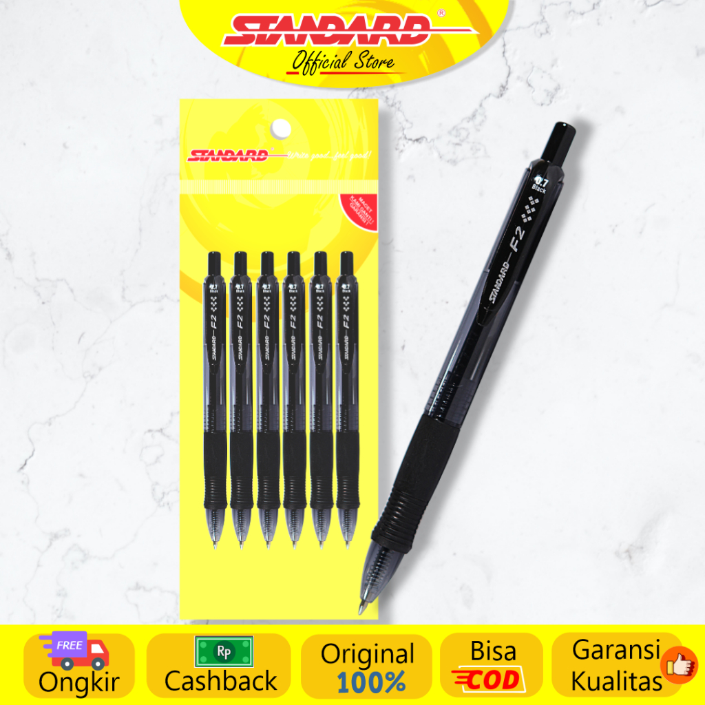 Standard - Pulpen F2 0.7 ( Alat Tulis / Pen / Ballpoint / Pena ) (3)