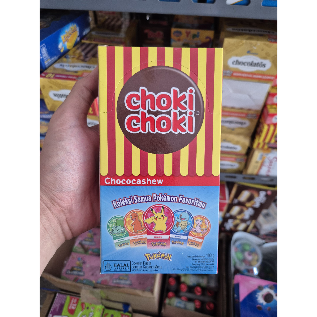 Jual CHOKI CHOKI CHOCOCASHEW ISI 20 PCS | Shopee Indonesia