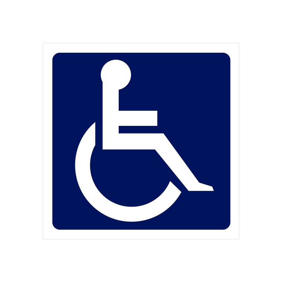 Jual STICKER VINYL DISABILITAS UK 30 X 30 CM K3 RAMBU SAFETY SIGN RAMBU ...