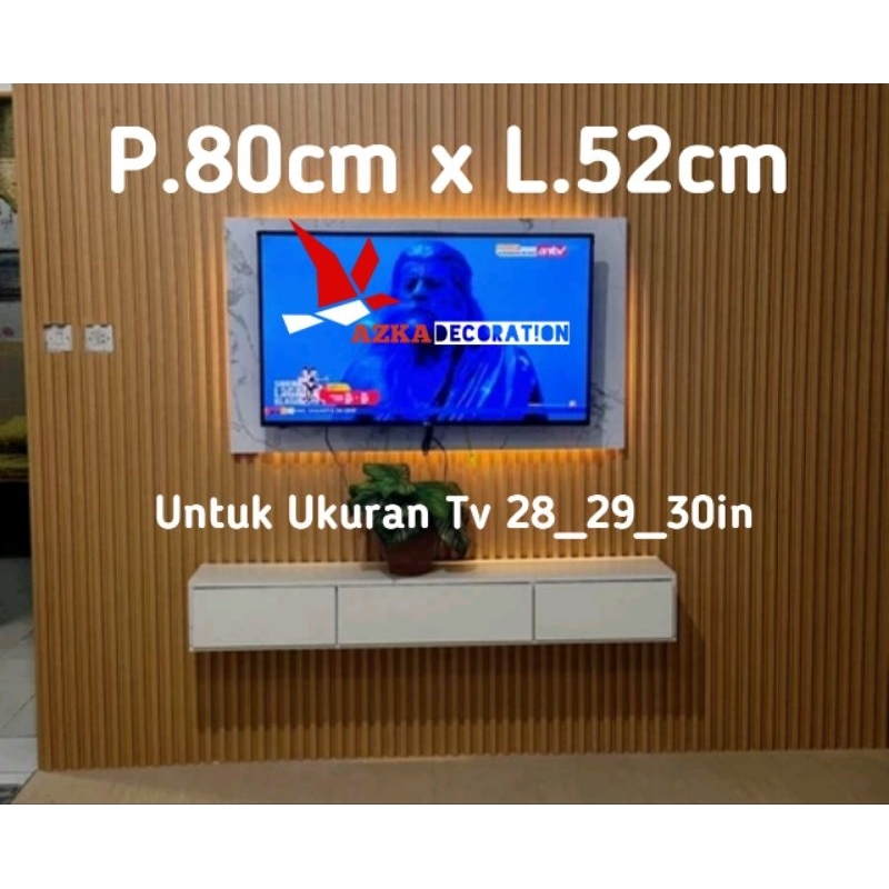 Jual Backdrop Tv Led Minimalis Untuk Tv 28-30in P.80cm x L.52cm ...