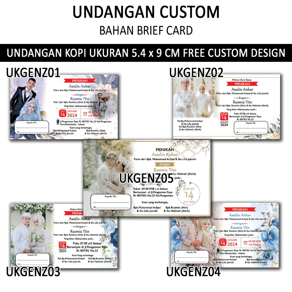 Jual COD TERMURAH DAN TER EPIC UNDANGAN KOPI UNDANGAN MINI UNDANGAN ...