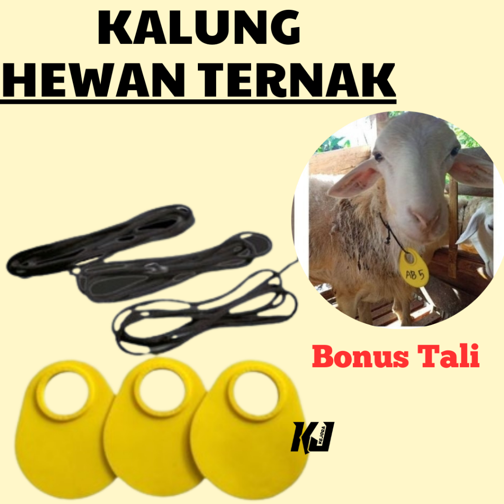 Jual Kalung Ternak Neck Tag Necktag Kambing Domba Sapi Kuda Kerbau Babi ...