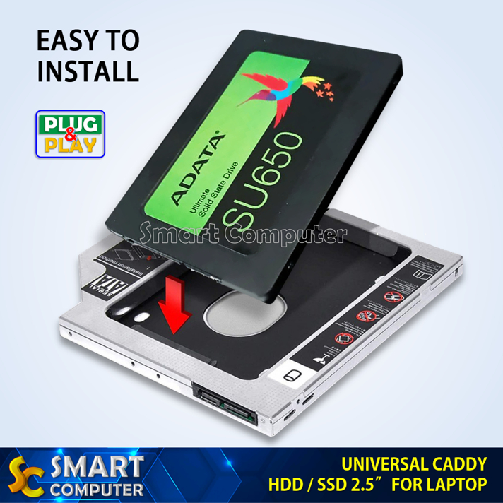 Jual HDD / SSD Caddy TEBAL 12.7 mm Caddy Hardisk Sata Slot CD ROM ...