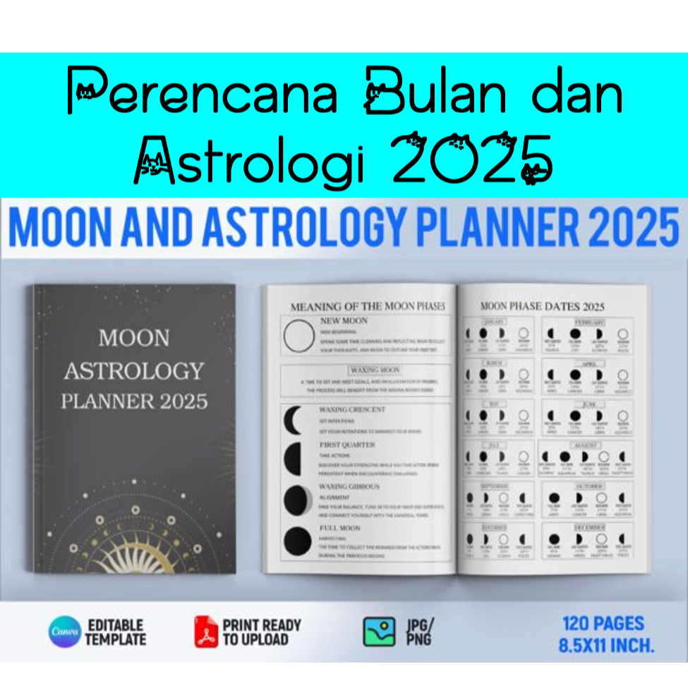 Jual Perencana Bulan dan Astrologi 2025 Shopee Indonesia