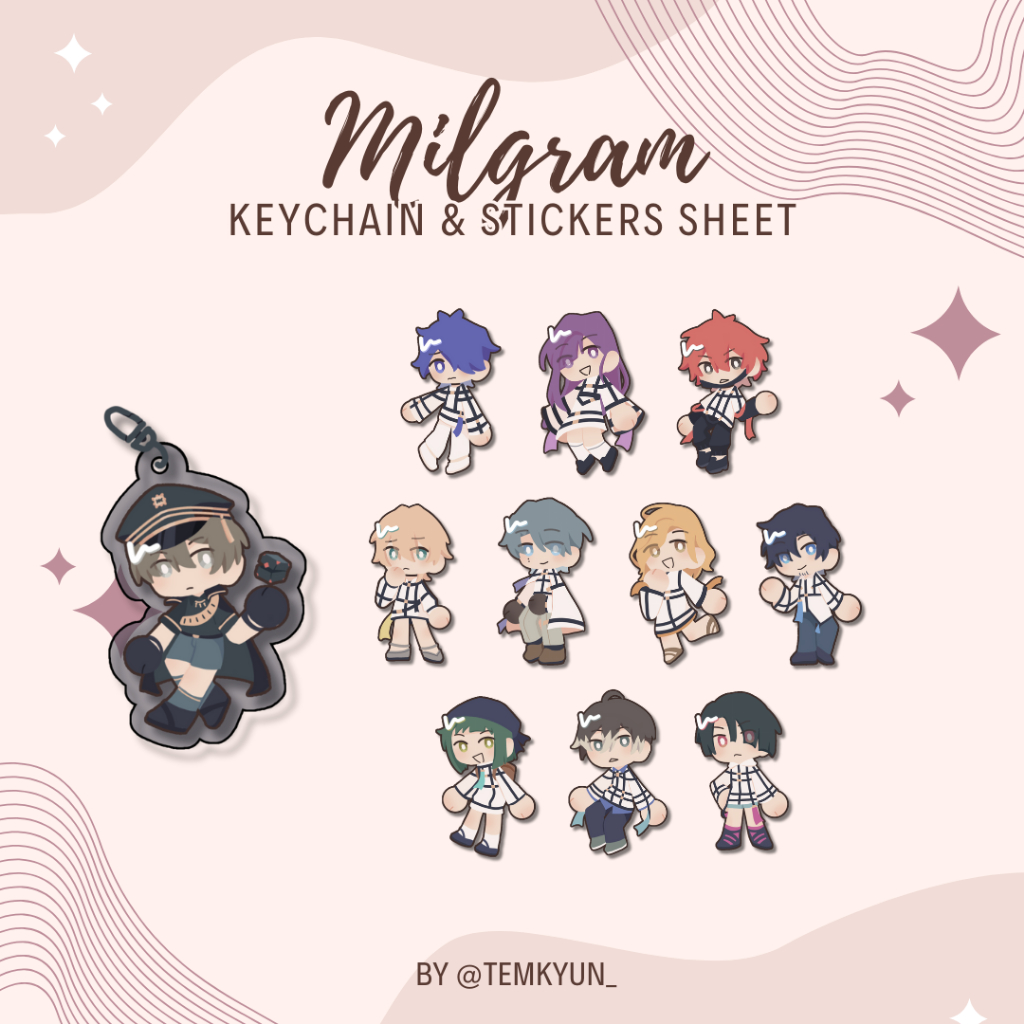 Jual NEW Milgram Tinted Acrylic Keychain | Sticker Sheet by temkyun ...