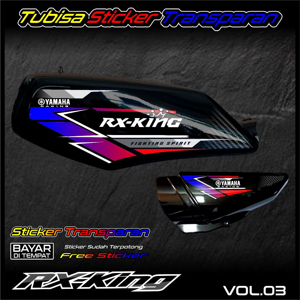 Jual Sticker Striping Transparan Motor RX King (VOL- 03) Simple ...