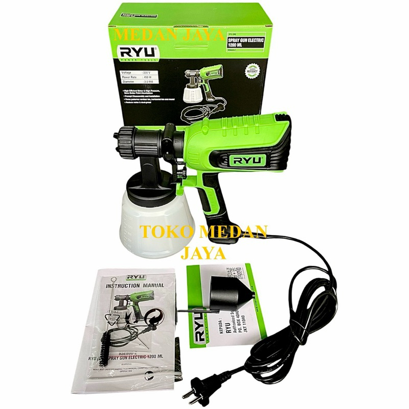 Jual MESIN SPRAY ELETRIC 1200 ML SPRAY GUN RYU RSE800-2 MESIN CAT ...