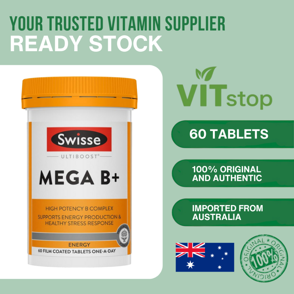 Ultiboost Mega B+ Supports Energy Production &  Healthy Stress Response 60 Tablets