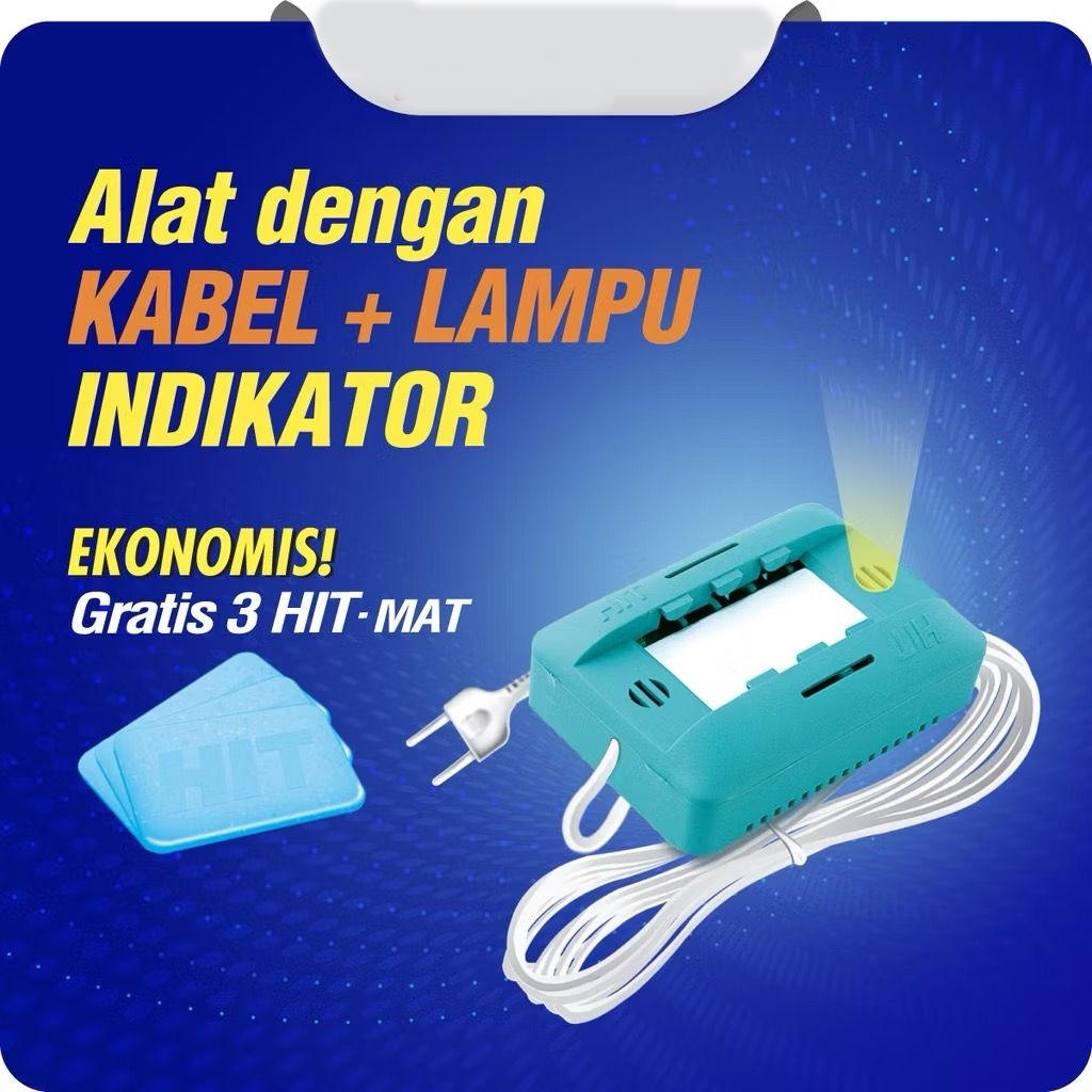 Jual HIT Mat Alat Anti Nyamuk Ekonomis + Lampu - Obat Nyamuk Elektrik ...