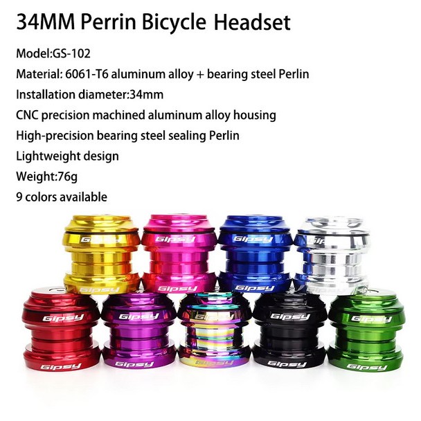Amagogo Fahrrad Headset - 34mm Aluminium Für Mountainbike & Rennrad