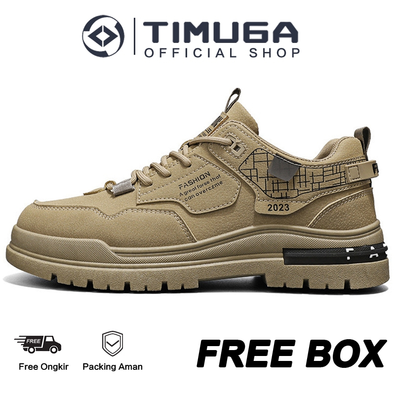 Jual TIMUGA Sepatu Pria Casual Sneakers Cowok Outdoor Sepatu Jalan ...
