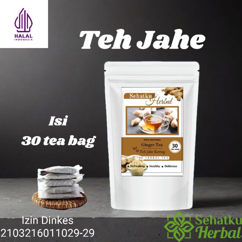 Jual Teh Jahe Kering : Ginger dried tea isi 30 tea bag | Shopee Indonesia