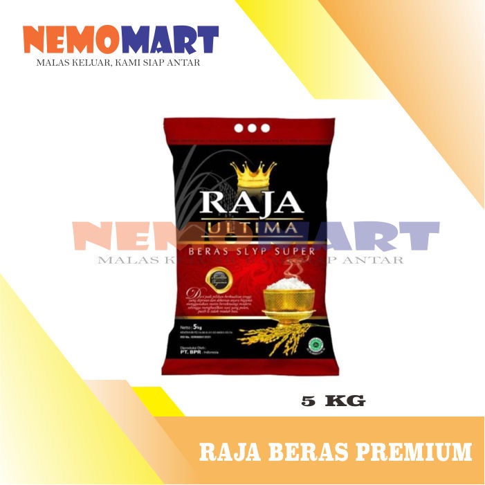 Jual BERAS RAJA ULTIMA PREMIUM 5 KG KILO KILOGRAM PULEN PUTIH ALAMI 5KG ...