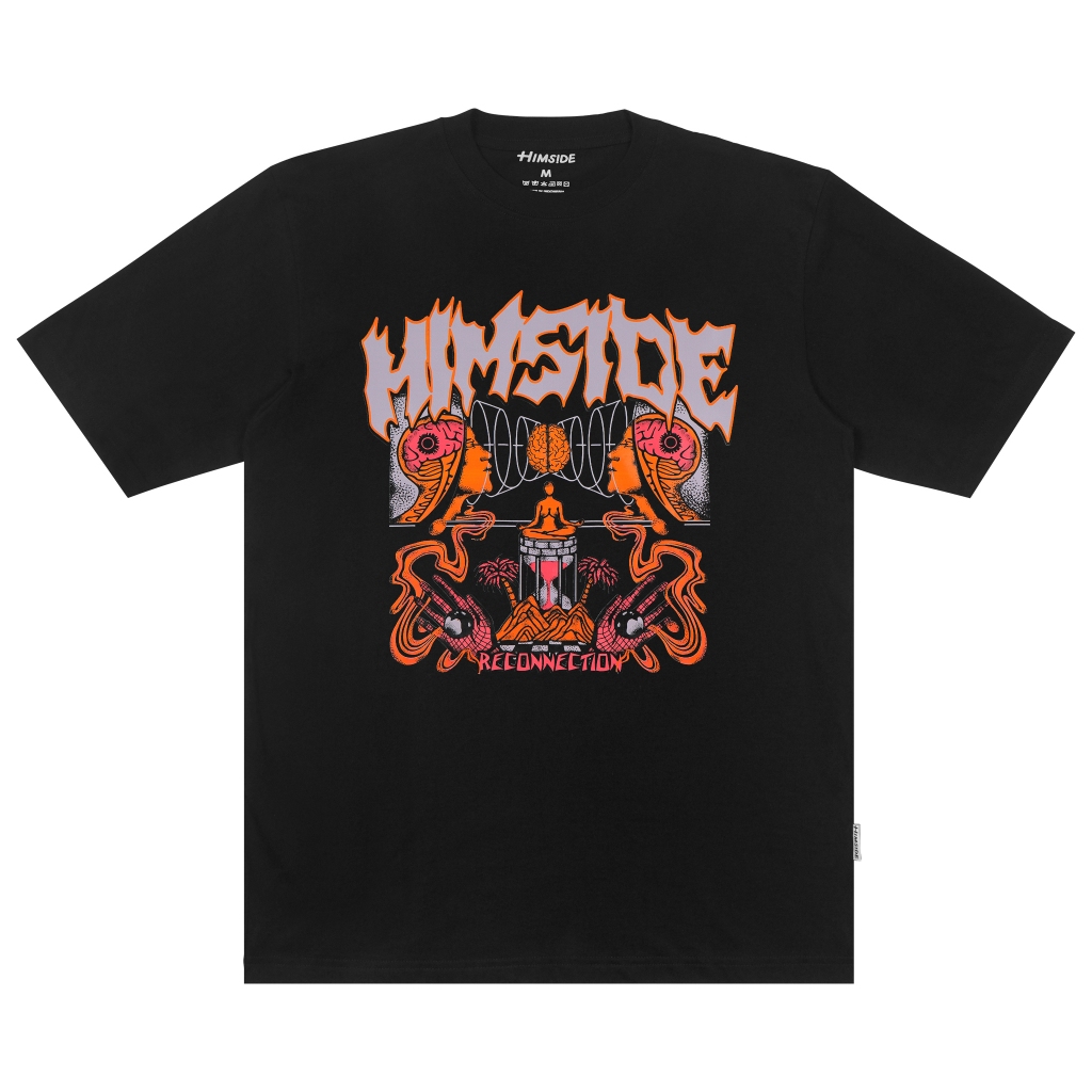 Jual Himside - Reconnection Oversized Hitam - Katun Combed 24s - Kaos ...