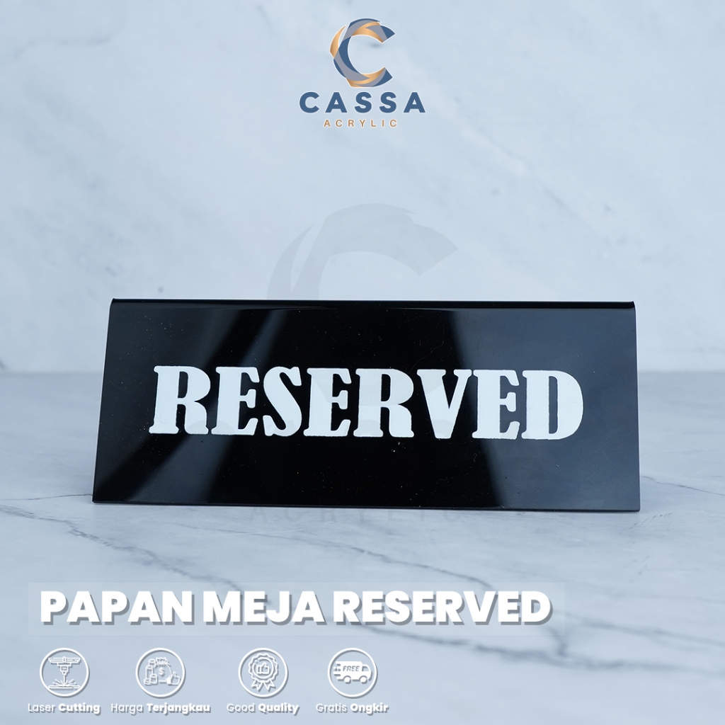 Jual Papan Meja Reserved Akrilik | Shopee Indonesia