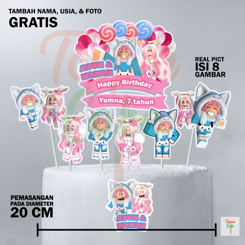 Jual Topper cake atun dan momon /hiasan kue | Shopee Indonesia