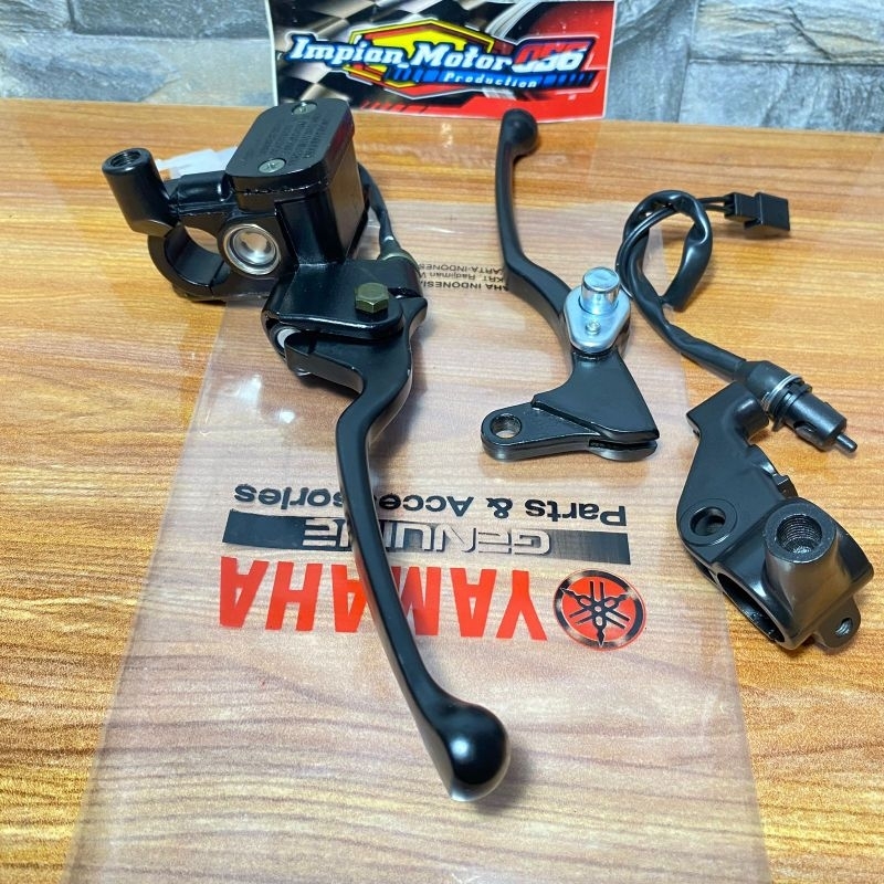 Jual paket master rem (black) master rem depan assy + dudukan sepion ...