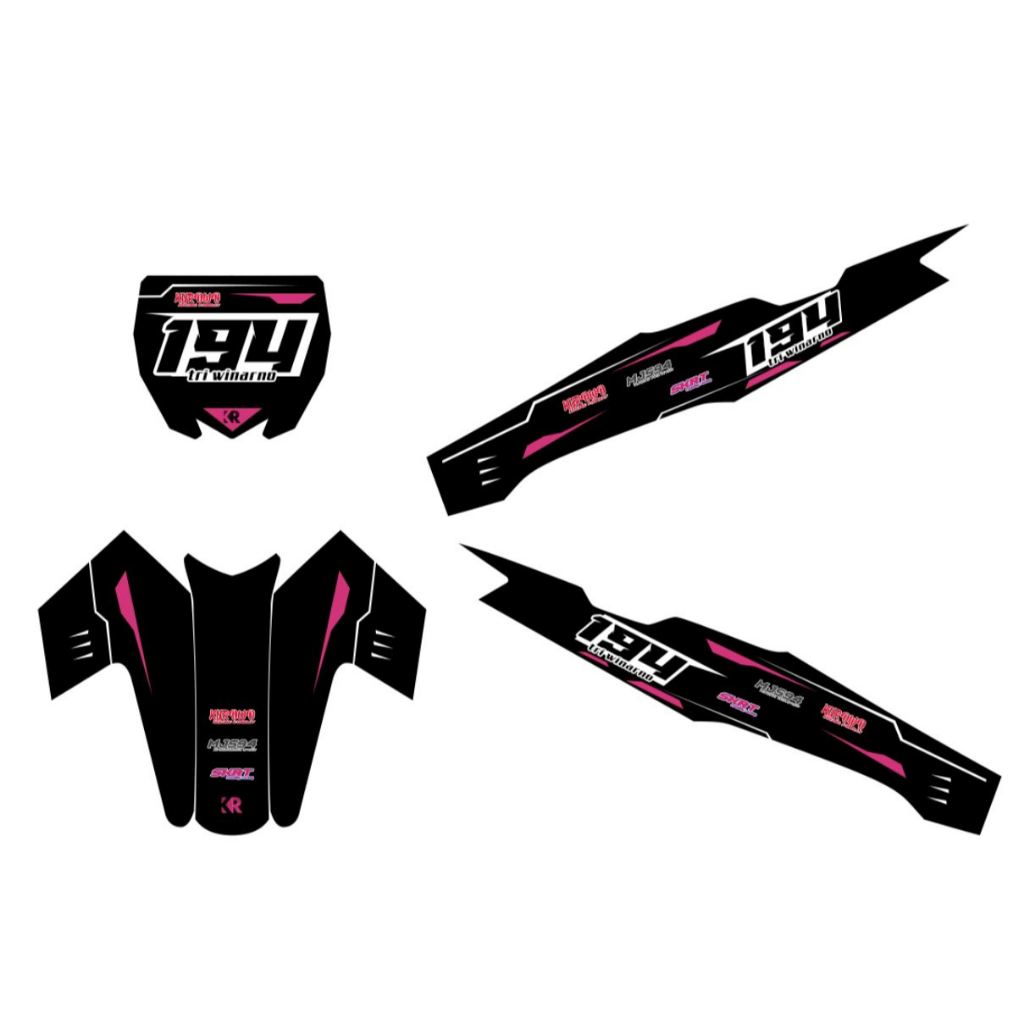 Jual Stiker Decal Motor RBT sticker motor bebek trail Custom Desain ...