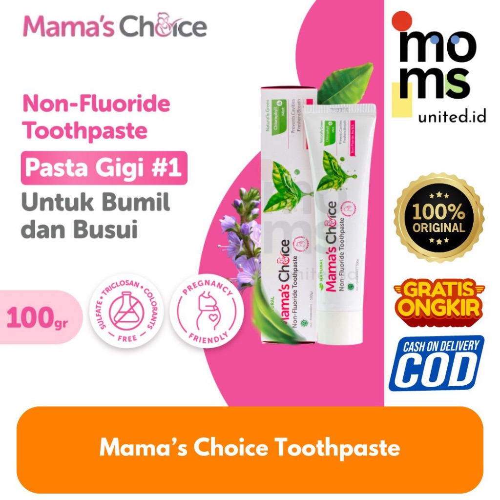 Jual Mama's Choice Toothpaste Non Flouride (Pasta Gigi Tanpa Fluoride ...