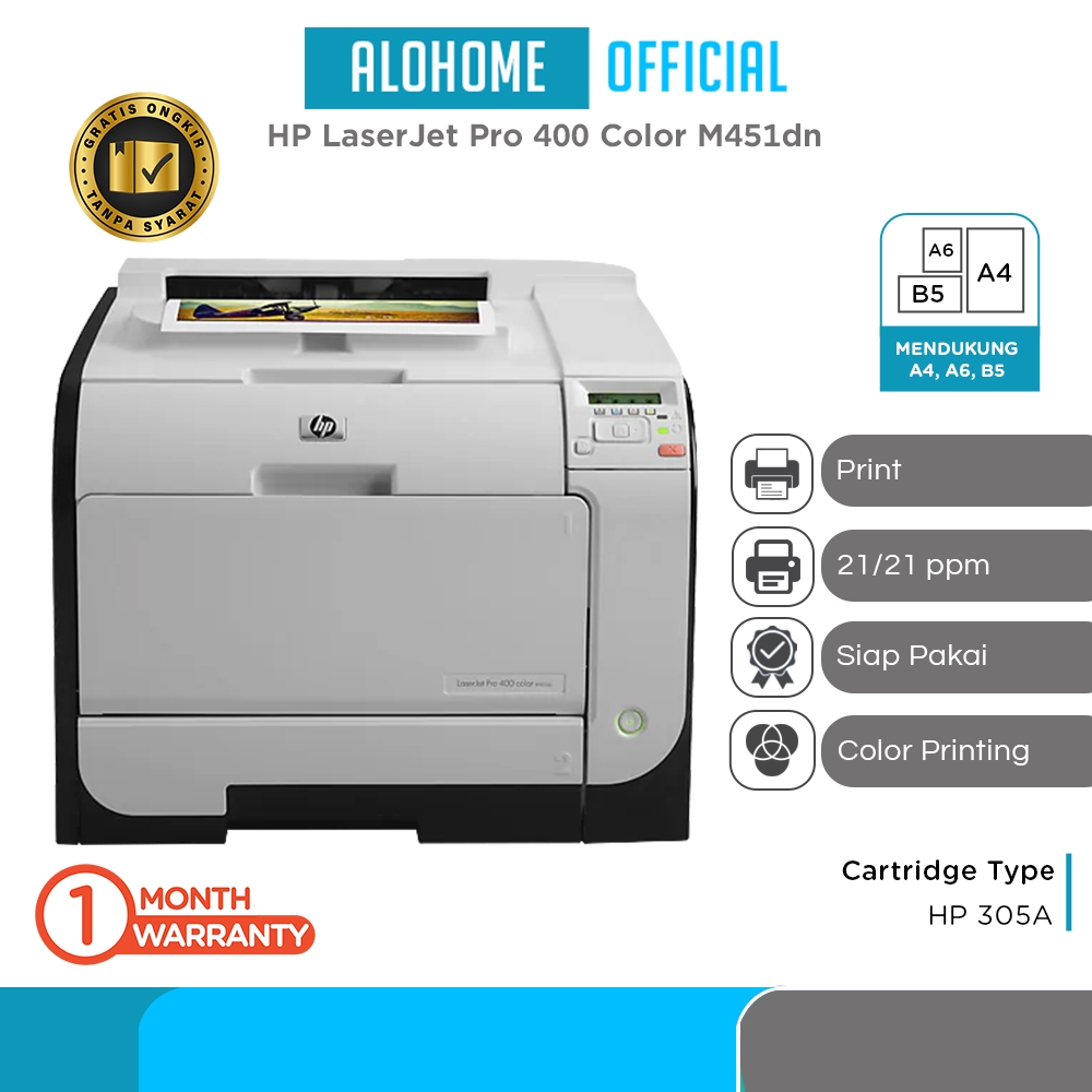 Jual HP LaserJet Pro 400 Color M451dn Auto Duplex | Shopee Indonesia