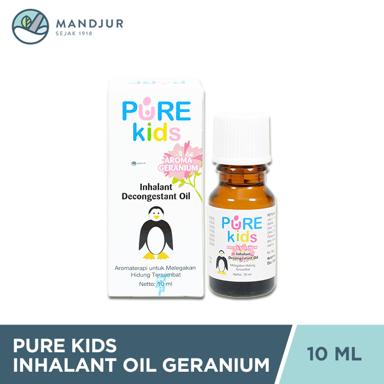 Jual Pure Kids Inhalant Decongestant Oil Geranium 10 mL - Pelega ...