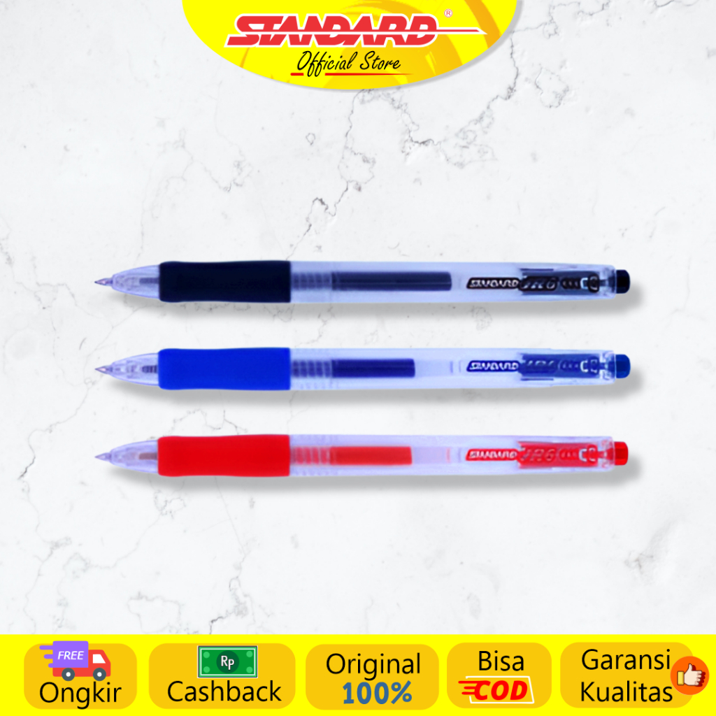 Standard - Pulpen JR6 0.7 ( Alat Tulis / Pen / Ballpoint / Pena ) (6)