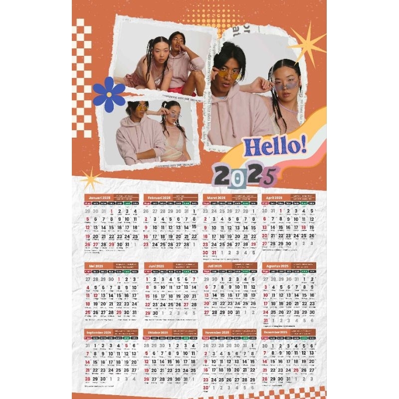 Jual Kalender Dinding 2025 | Kalender Partai | Kalender 2025 Aesthetic ...
