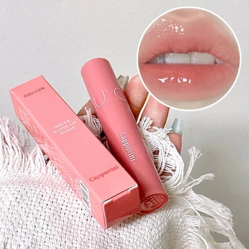 CAPPUVINI Juicy Lip Tint Mirror Lip Gloss Glasting Moisturizing Lip Glaze Lip Jelly Lip Glossy