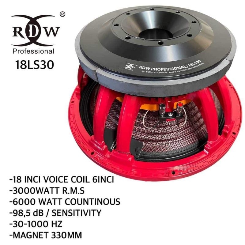 Jual SPEAKER KOMPONEN RDW 18LS30 / 18INCH | Shopee Indonesia
