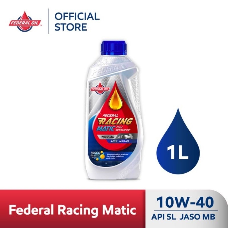 Jual FEDERAL RACING MATIC 10W-40 ORIGINAL 1L | Shopee Indonesia