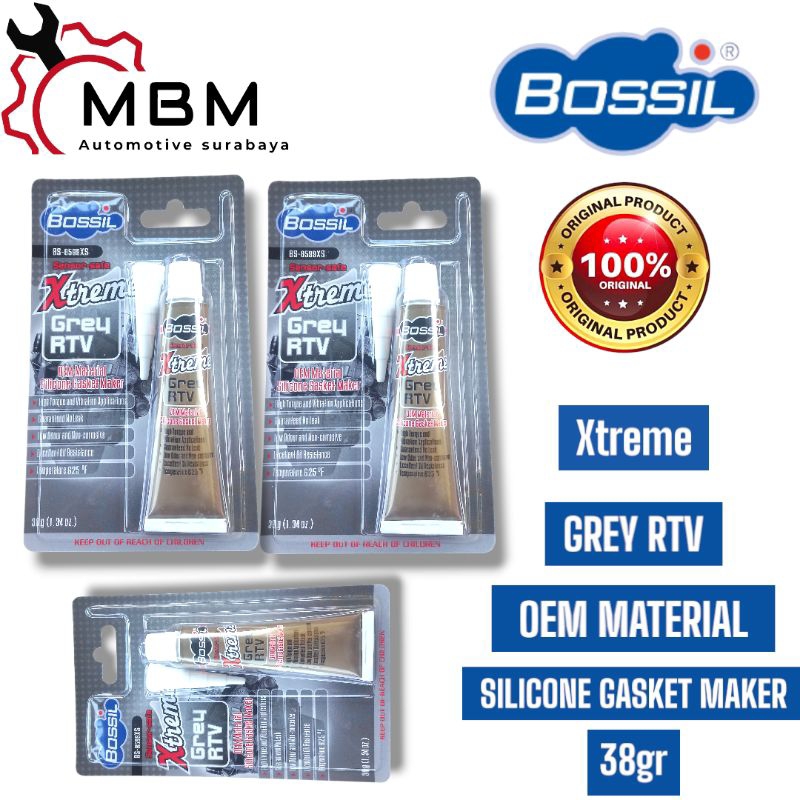 Jual Bossil Xtream Grey/Lem Gasket Paking 38gr(1lsn) | Shopee Indonesia