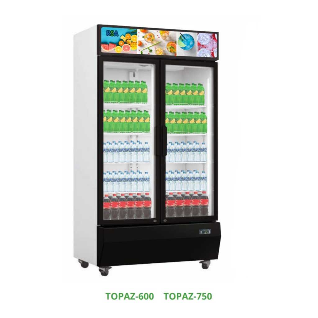 Jual SHOWCASE RSA TOPAZ 600 | 750 DISPLAY COOLER KULKAS MINUMAN DUA ...