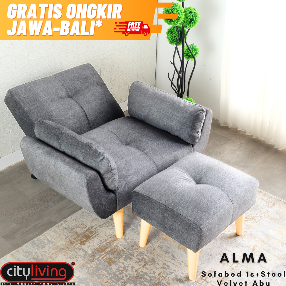 Jual City Living Alma Sofabed 1 Dudukan Dan Stool Free Ongkir Jawa Bali