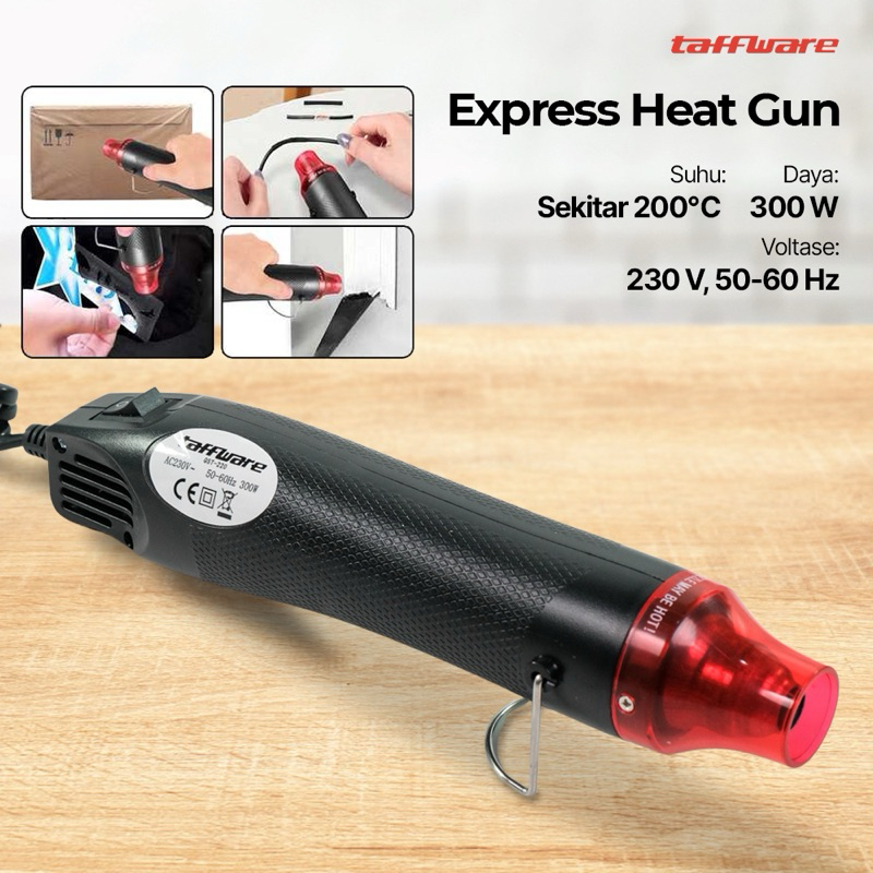 Jual Express Heat Gun Hot Blower Vinyl Volt Watt Qst Black Taffware Shopee Indonesia