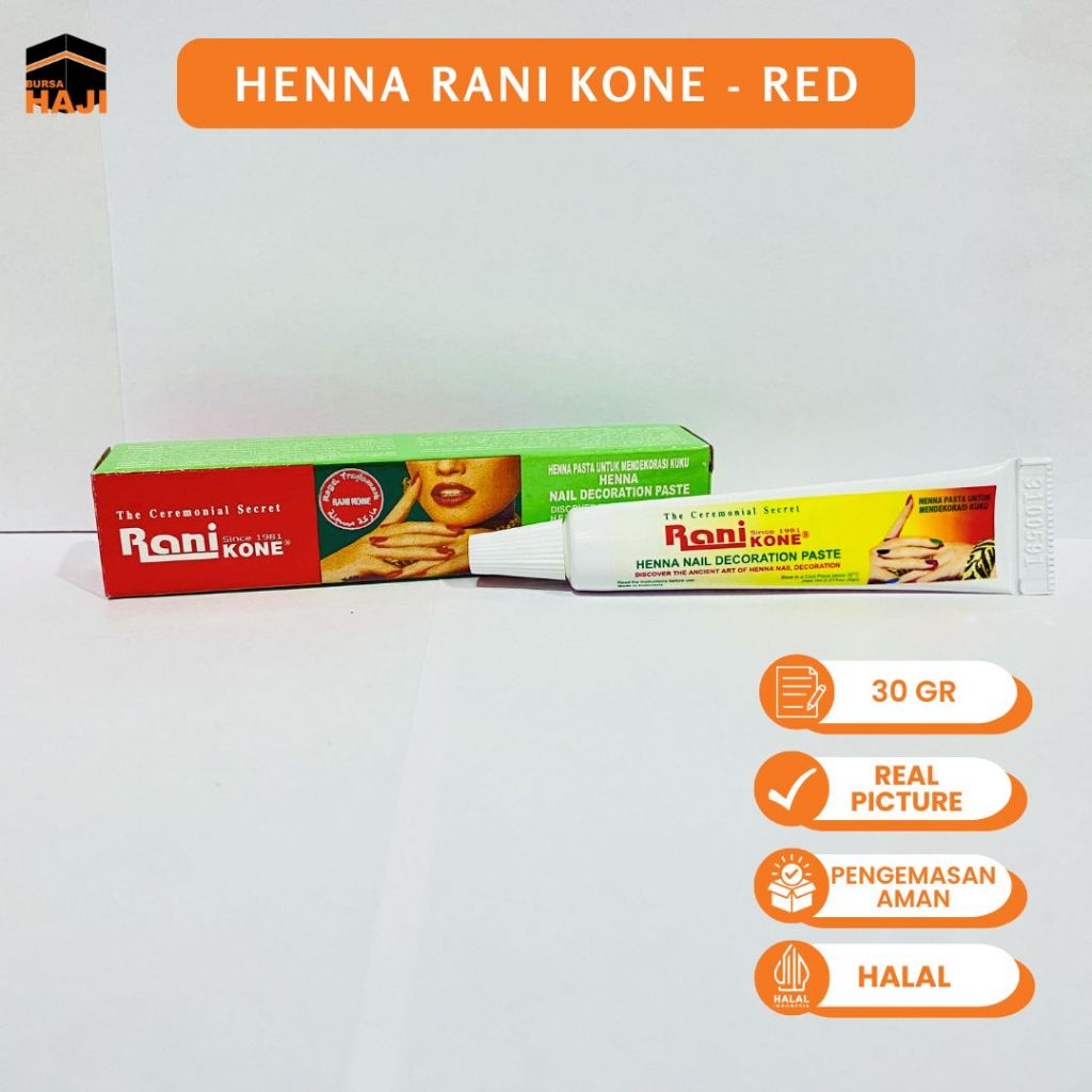 Jual Henna Rani Kone 82 30gr Hena Untuk Kuku Halal Sah Untuk Sholat ...