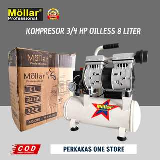 Jual Mollar Kompresor angin Listrik 0,75HP Oiles air compressor 3/4 HP ...